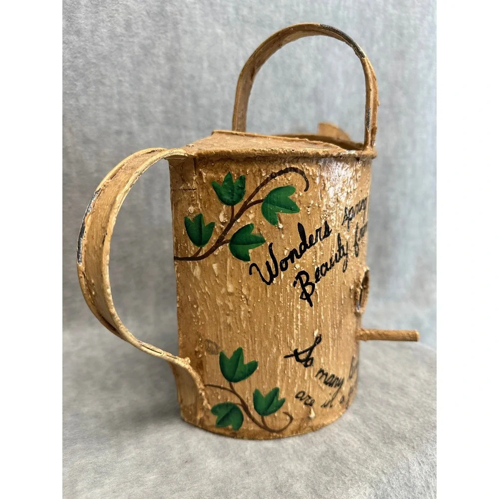 Rustic Watering Can Birdhouse Decorative Garden Accent House Feeder for Birds‎